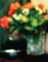 die pointillistische Vase