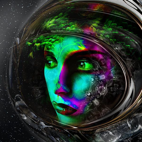 La dame de l'espace 2 par Rudi Lippi