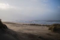 La tempête Eunice sur la plage
