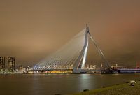 Erasmusbrug bij nacht