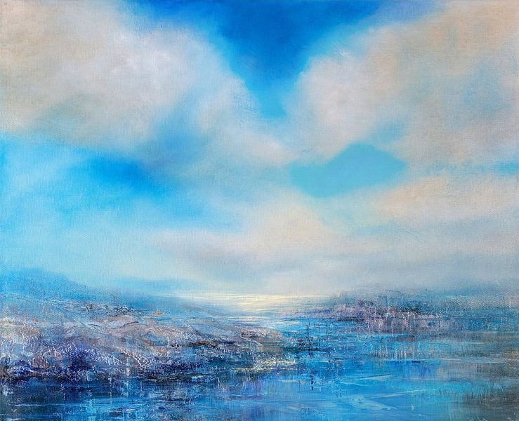 Wide blue land by Annette Schmucker