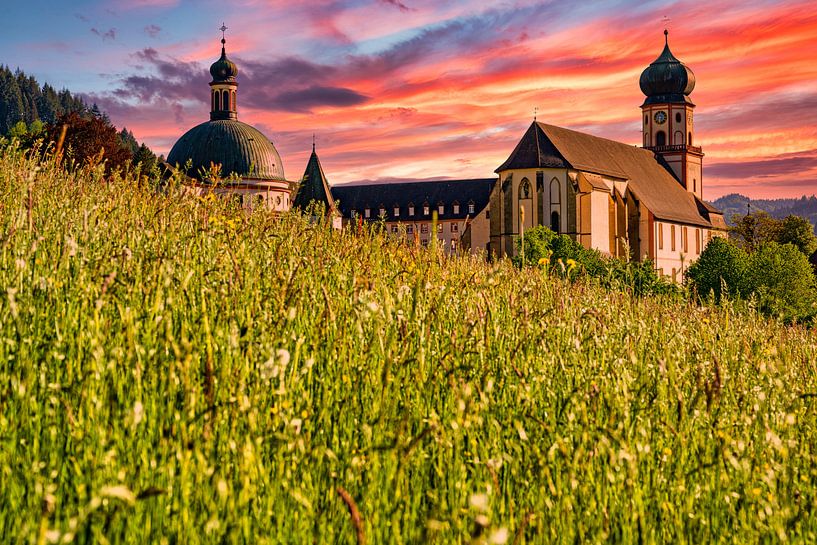 Das Benediktinerkloster St. Trudpert im Münstertal im Schwarzwald von Photo Art Thomas Klee