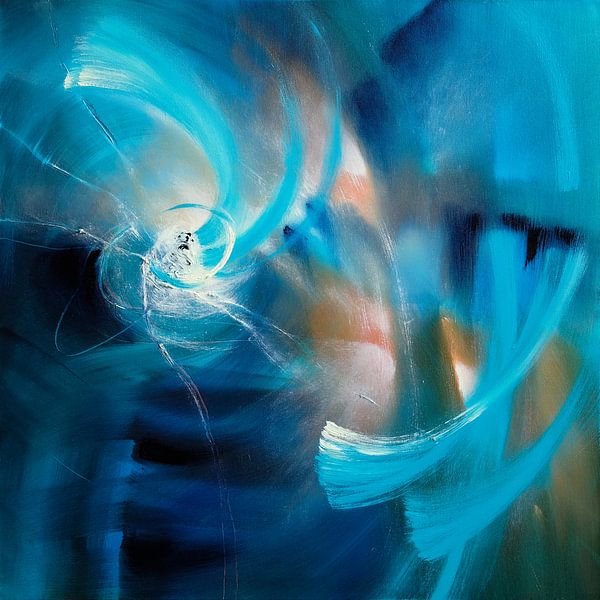 Blauer Lichtertanz von Annette Schmucker