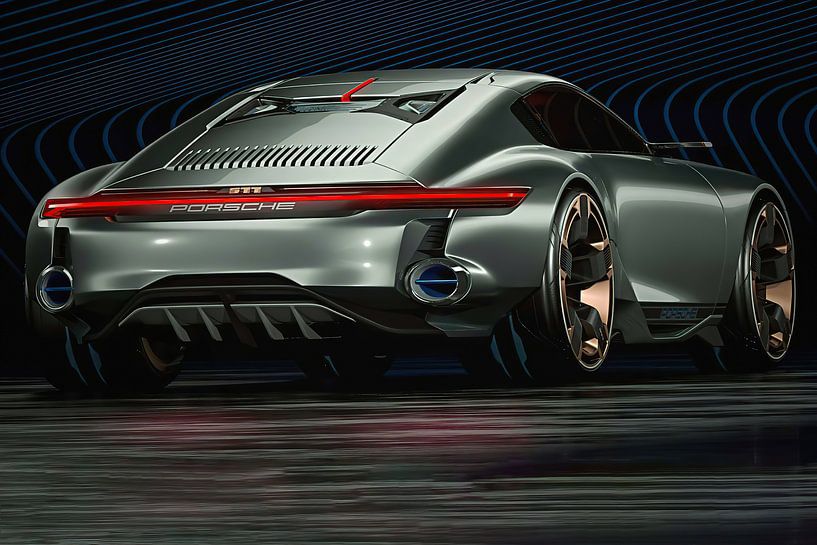 Porsche Cyber 6, voiture de sport. Voiture concept par Gert Hilbink