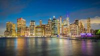 Lower Manhattan vom Brooklyn Bridge Park aus