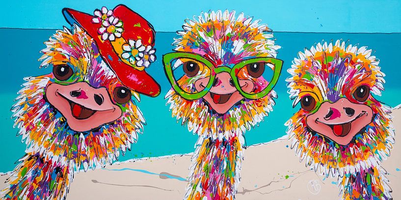 Fröhliche Tiere von Happy Paintings / Renata Rolefes