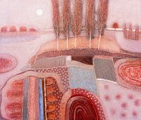 Winter in Aquarellfarben