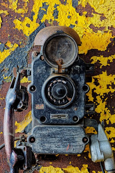 Antique wall telephone by Tilo Grellmann