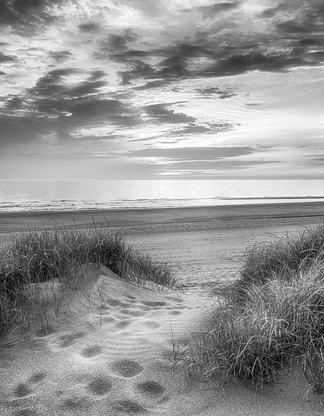 Voetstappen naar strand von Fotografie Egmond