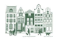 Niederländische Kanalhaus-Szene