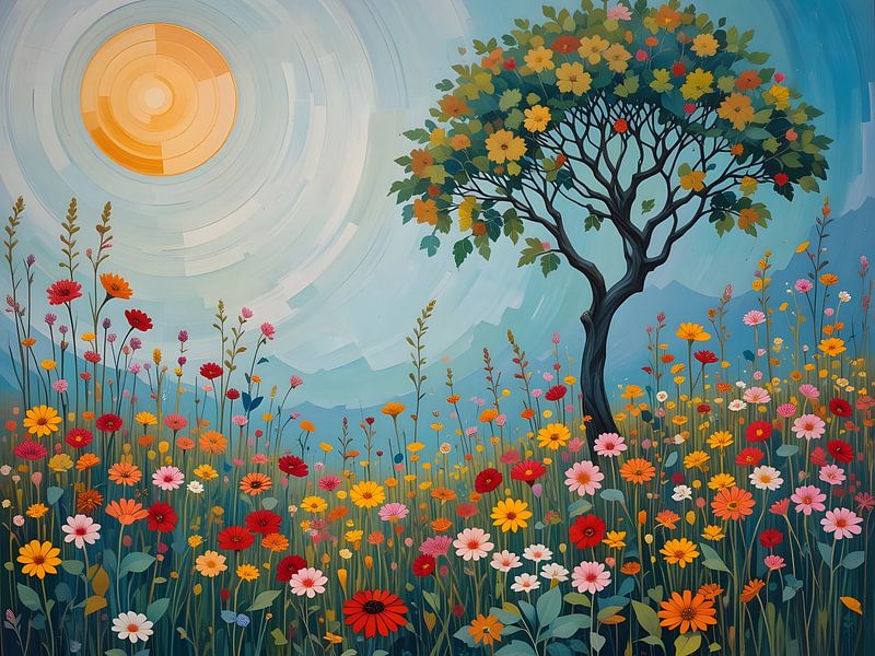 Baum auf der Wiese von HorizonArtistry