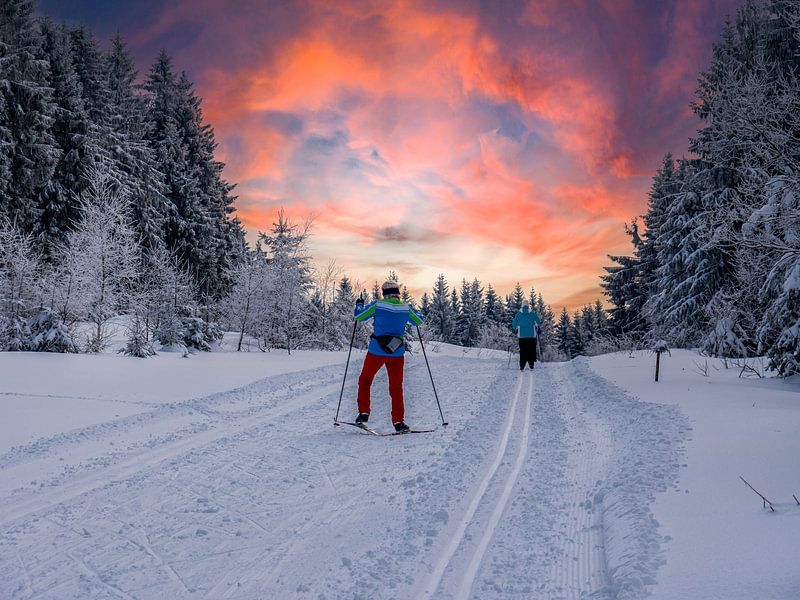 Wintersport im Erzgebirge in Sachsen von Animaflora PicsStock