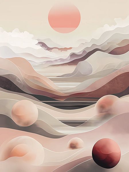 Ätherische Sphären in einer Traumlandschaft von Artistic