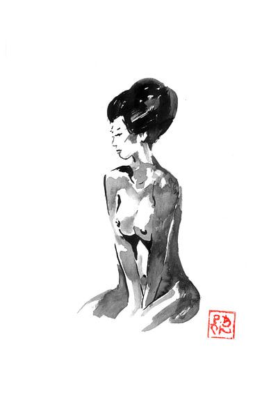 nude geisha par Péchane Sumie