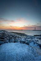 Sunset at the Eastern Breakwater in Ostend