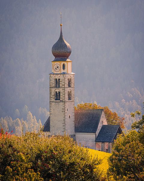 St. Valentin Kapelle, Dolomiten von Henk Meijer Photography