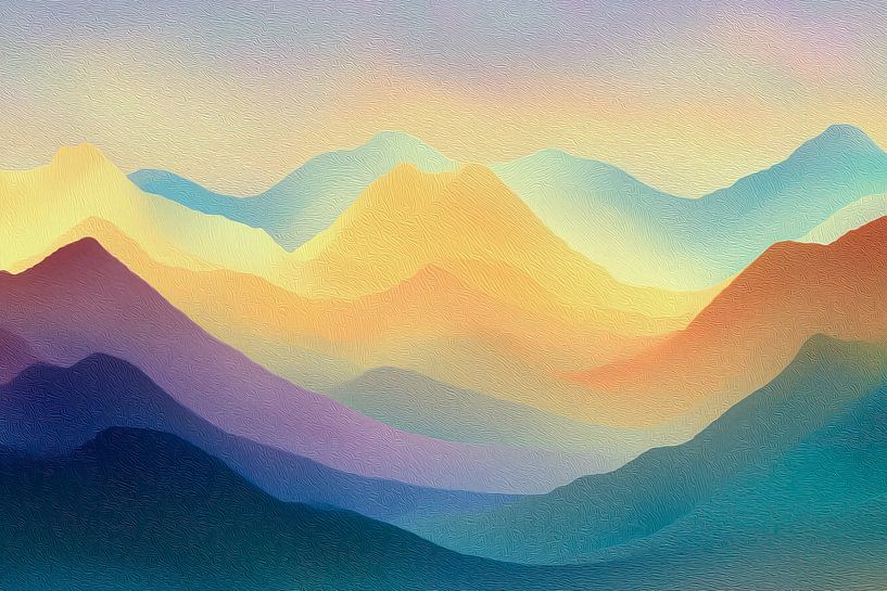 Traumlandschaft in Pastell von Thea