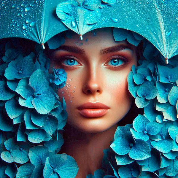 Il pleut des hortensias bleus. ( 3 ) par Ineke de Rijk