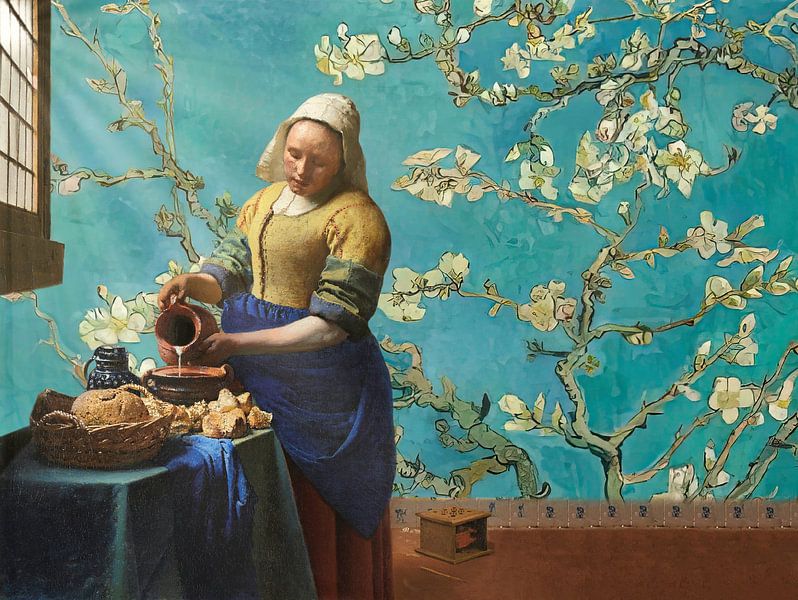 Das Milchmädchen und die Mandelblüten von Digital Art Studio