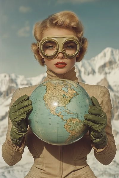 Weltweites Potenzial Globus von Sander van der Torren