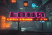 Nameplate Neon Loua