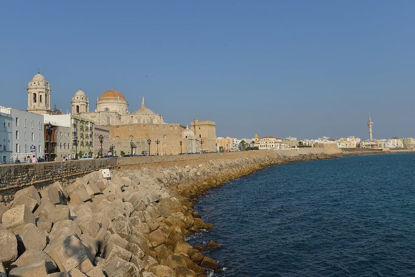 Skyline with Cádiz Cathedral by Silva Wischeropp