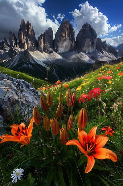 Sonnendurchflutete Täler der Alpen von fernlichtsicht