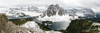 Ein Schneebedeckte Aussicht vom Mt. Assiniboine National Park