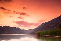Coucher de soleil au lac Levico