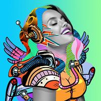 Design is pleasure - Digital art by a woman