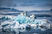 Eis im Gletschersee Jokulsarlon in Island