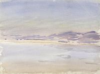 Landscape sunset by the sea