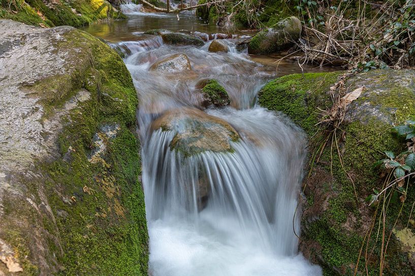 Kleiner Wasserfall im Wald von Stefan Hauser