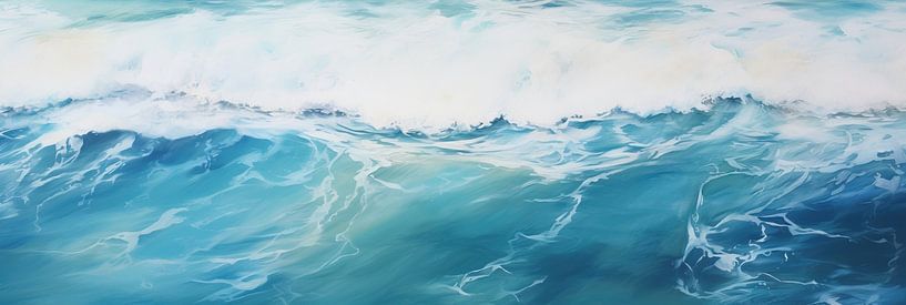 Vagues bleues par Art Merveilleux