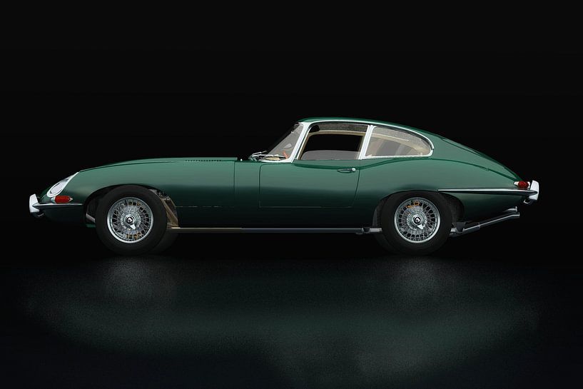 Jaguar E Type Seitenansicht von Jan Keteleer