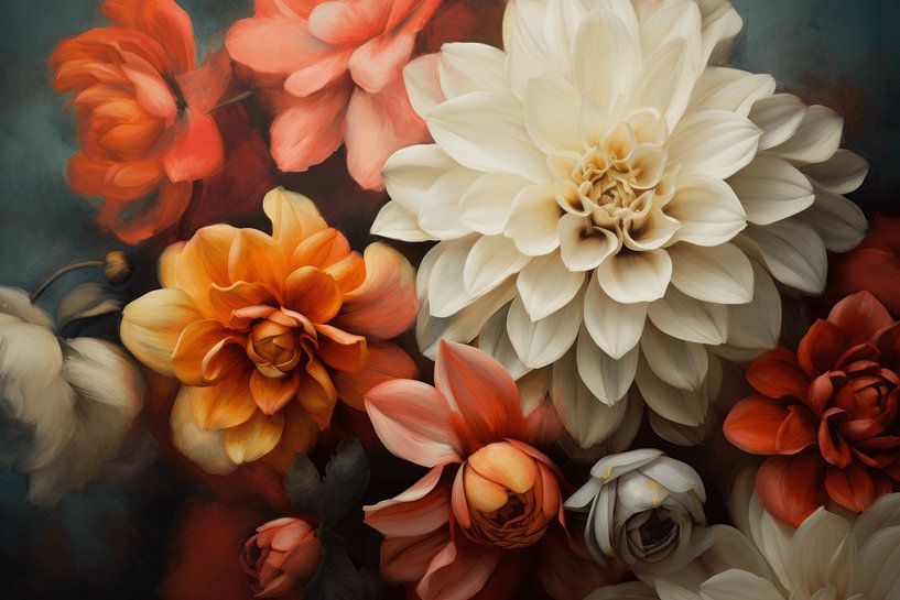 Dahlias&#039;s in beautiful colours by Studio Allee