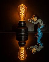 The photographer *Klaus * at work