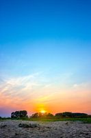 Sonnenuntergang an der Waal bei Nimwegen