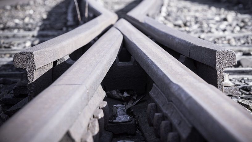 Ancienne voie d'aiguillage abandonnée par Fotografiecor .nl