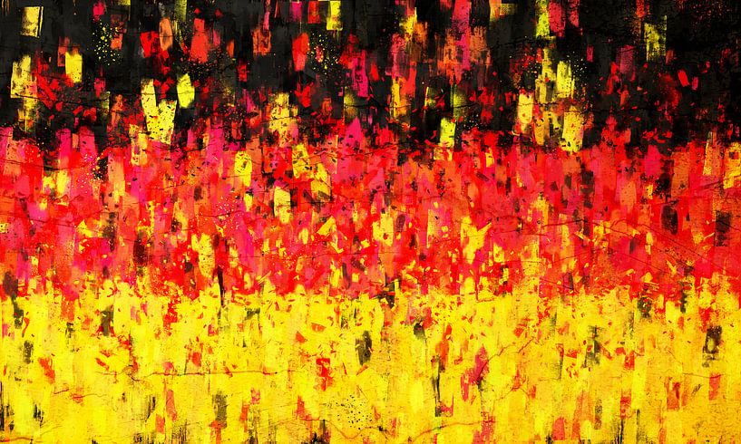 Painted German Flag by Arjen Roos