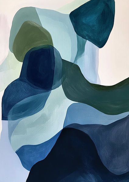 Abstract zeeblauw groen van Niklas Maximilian