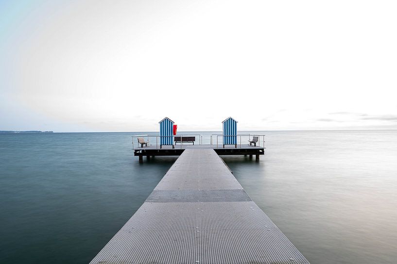 Idyllischer Rückzugsort – Steg zu den Badehäusern von Karsten Rahn