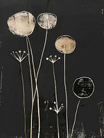 Botanical print in Japandi style