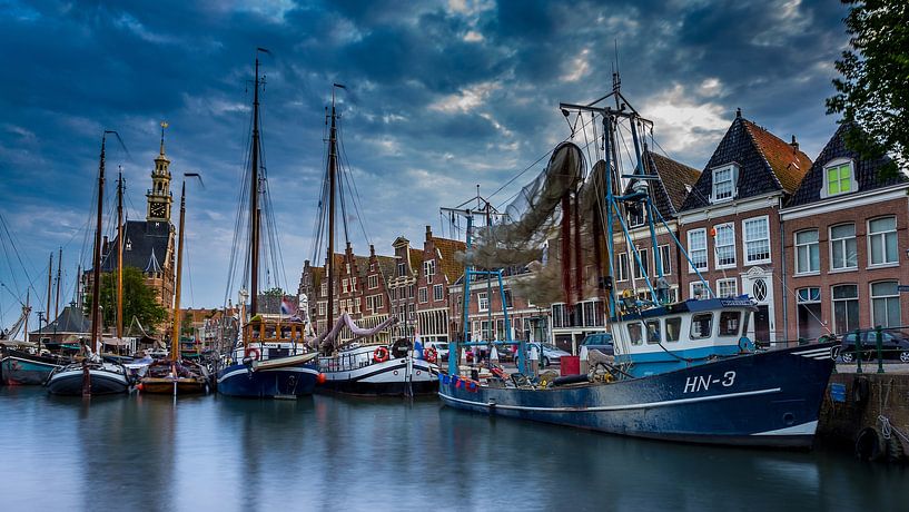 Hoorn harbour near the Main Tower by Chris Snoek