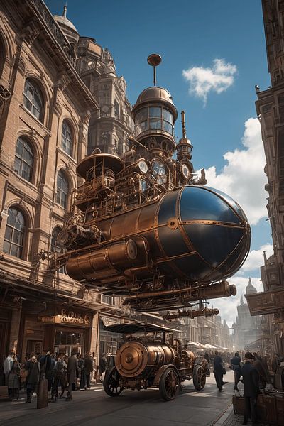 Steampunk - Flugtaxi von Stanley Hinz