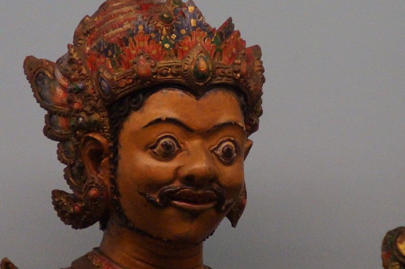 Gezicht Wajangpop / Face Wayang Doll, Tropenmuseum, Amsterdam by Maurits Bredius
