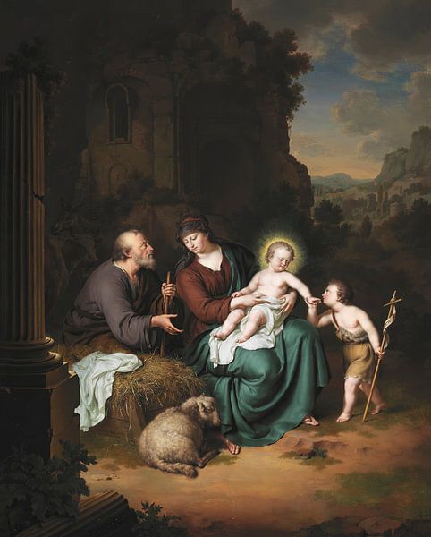 Die Heilige Familie und der Heilige Johannes der Täufer, Willem Van Mieris von Meisterhafte Meister