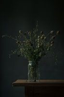 Boeket droogbloemen stilleven