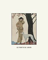 Le nouveau jour - Historischer Art Deco Mode Druck