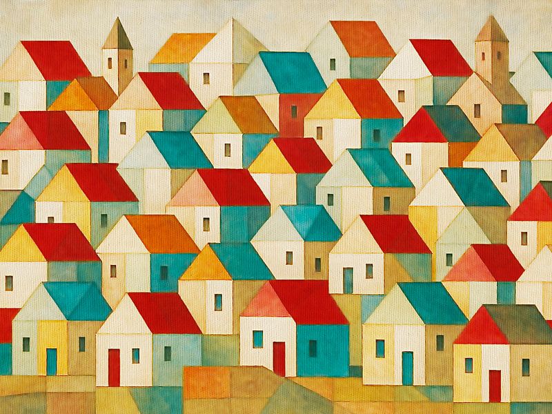 Kleines Dorf 01 von Fernando Vieira